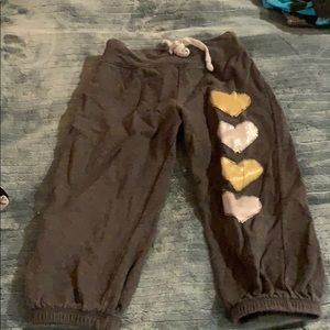 Random hearts sweatpants size 3